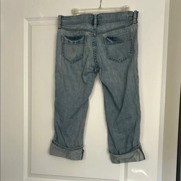 Casual Light Blue Jean capri - Picture 2 of 2